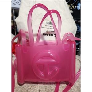 Melissa x Telfar Small Jelly Shopper - Clear Pink